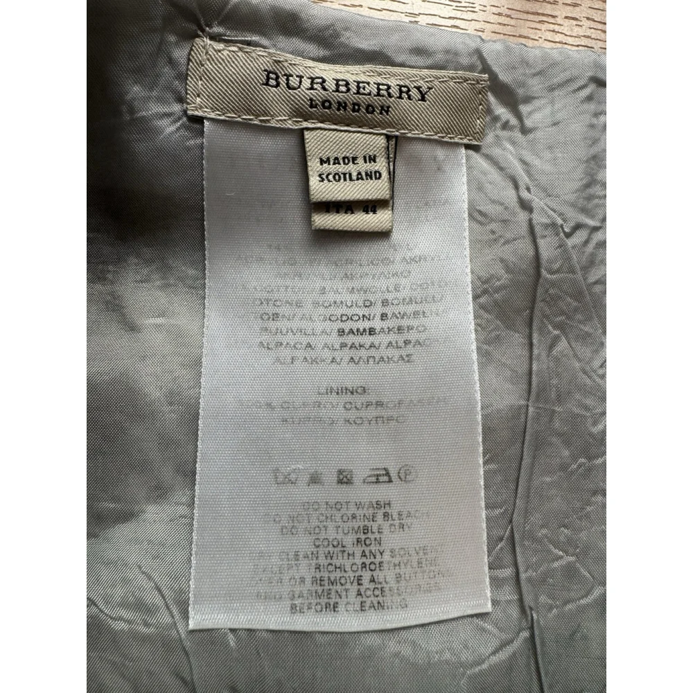 VTG Burberry London Wool Wrap Mini Skirt Y2K Plaid Fringe Quiet Luxury Preppy - Picture 5 of 11